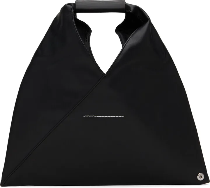 MM6 Maison Margiela Black Small Triangle Tote