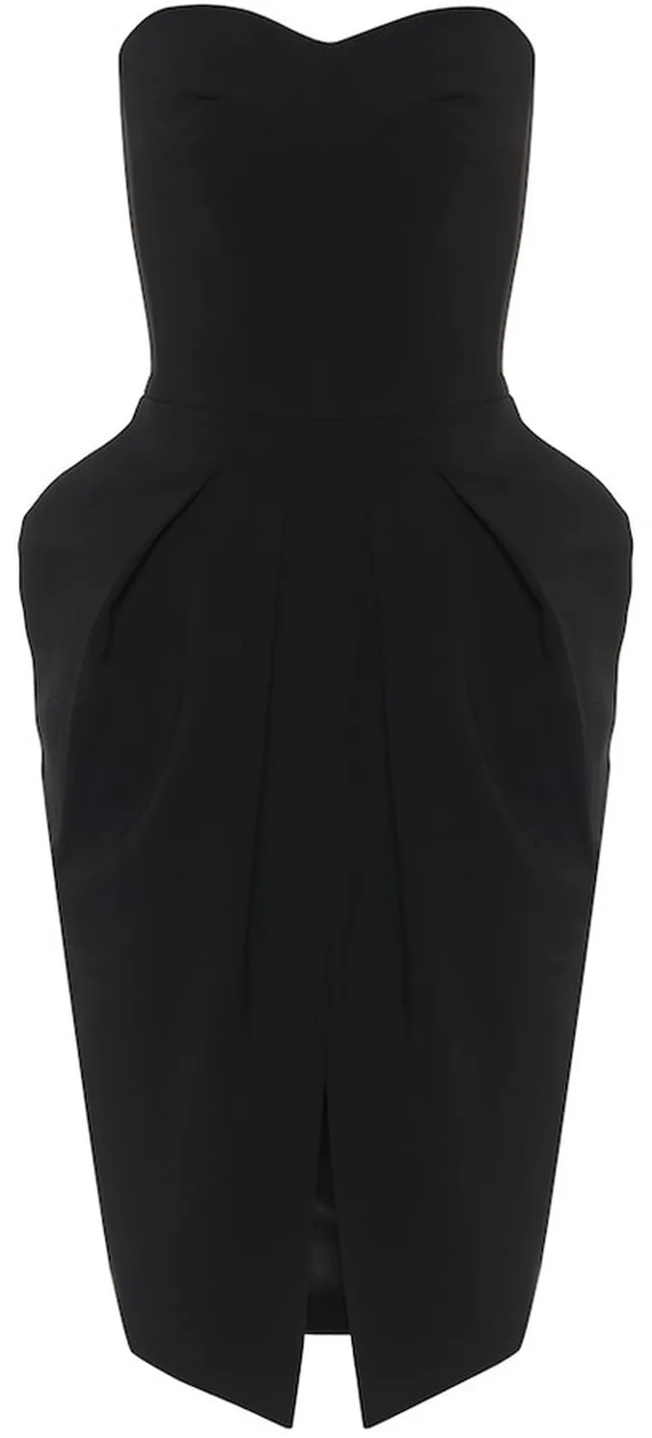 Neuron strapless cady midi dress