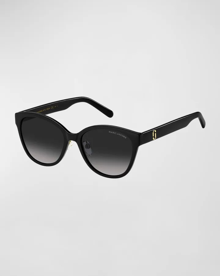 J Marc Round Two-Tone Acetate Sunglasses
