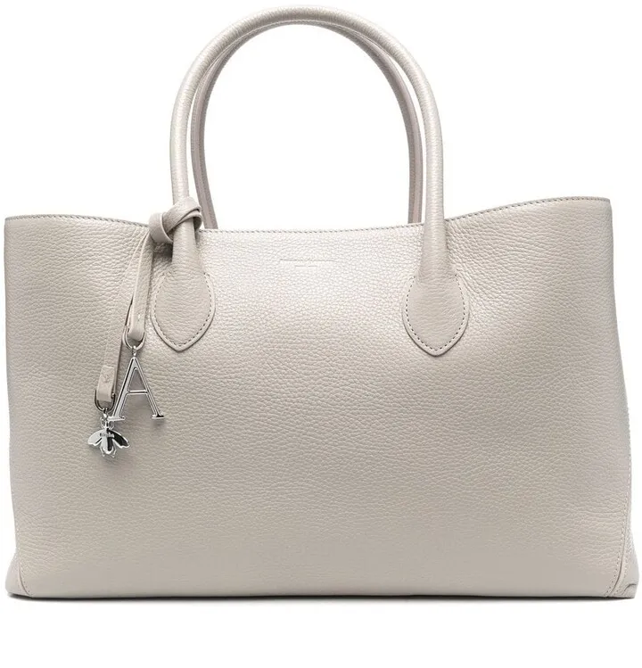 London leather tote bag