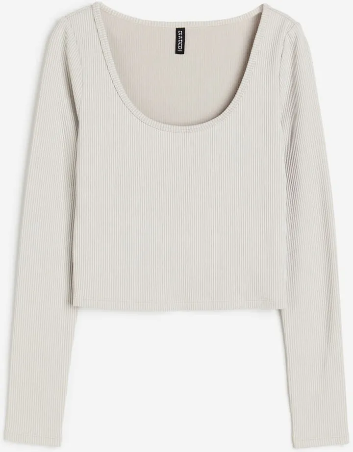 Ribbed Jersey Top