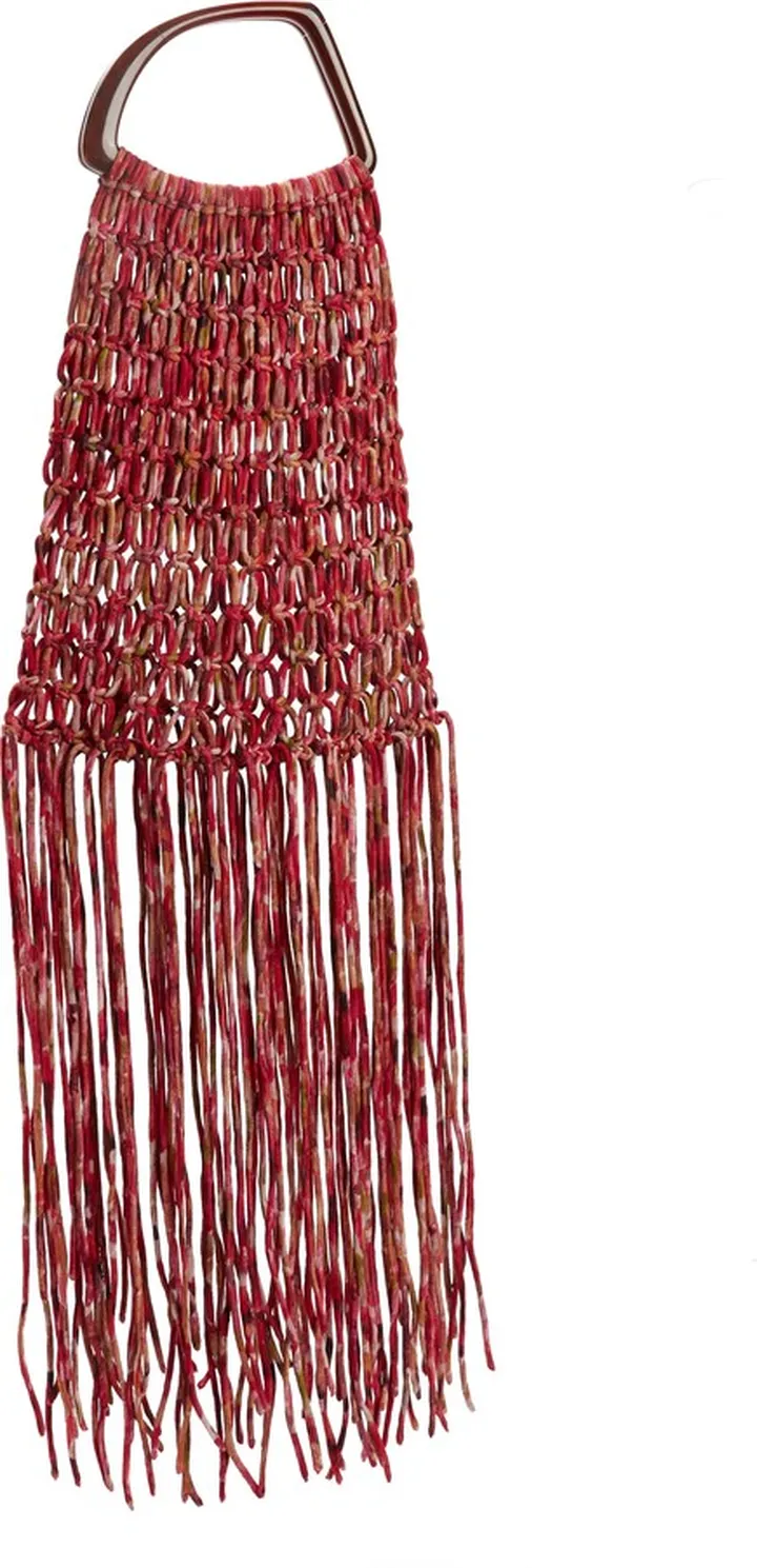 Macramé Tote with Resin Handles