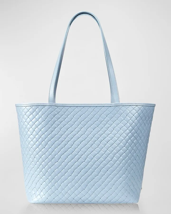 Isla Woven Leather Tote Bag