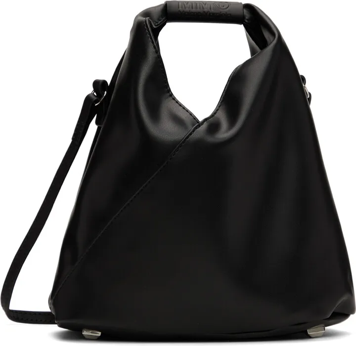 MM6 Maison Margiela Black Leather Crossbody Bag