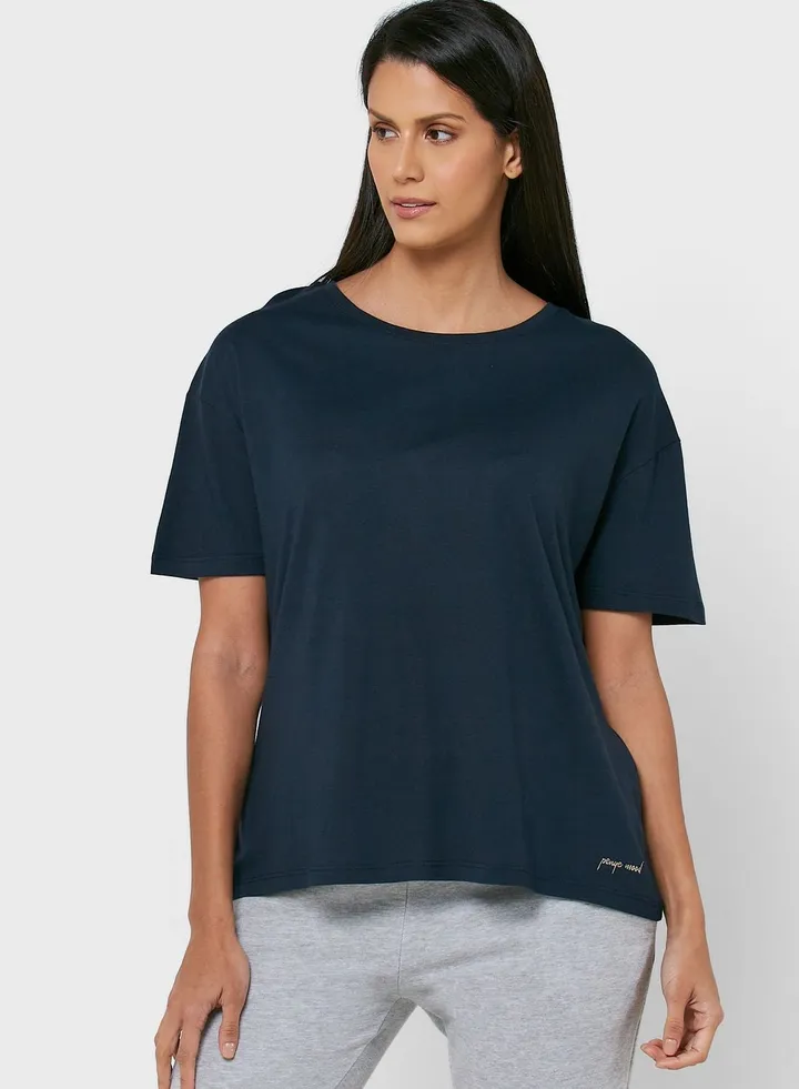 V-Neck Knitted T-Shirt
