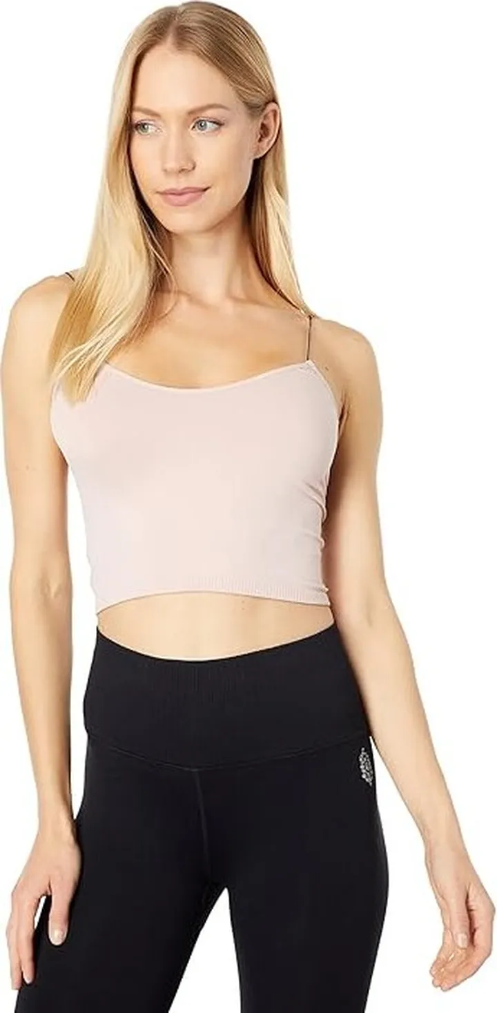 Free People Seamless Skinny Strap Crop Cami (Ballet) Women's Sleeveless