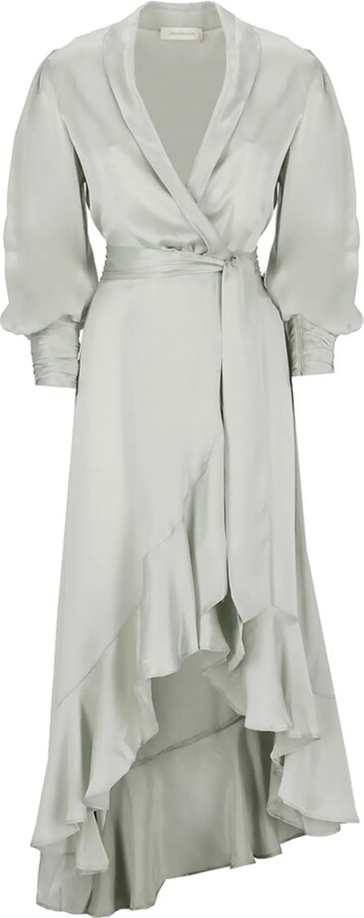 Zimmermann Draped Detail Wrap Midi Dress