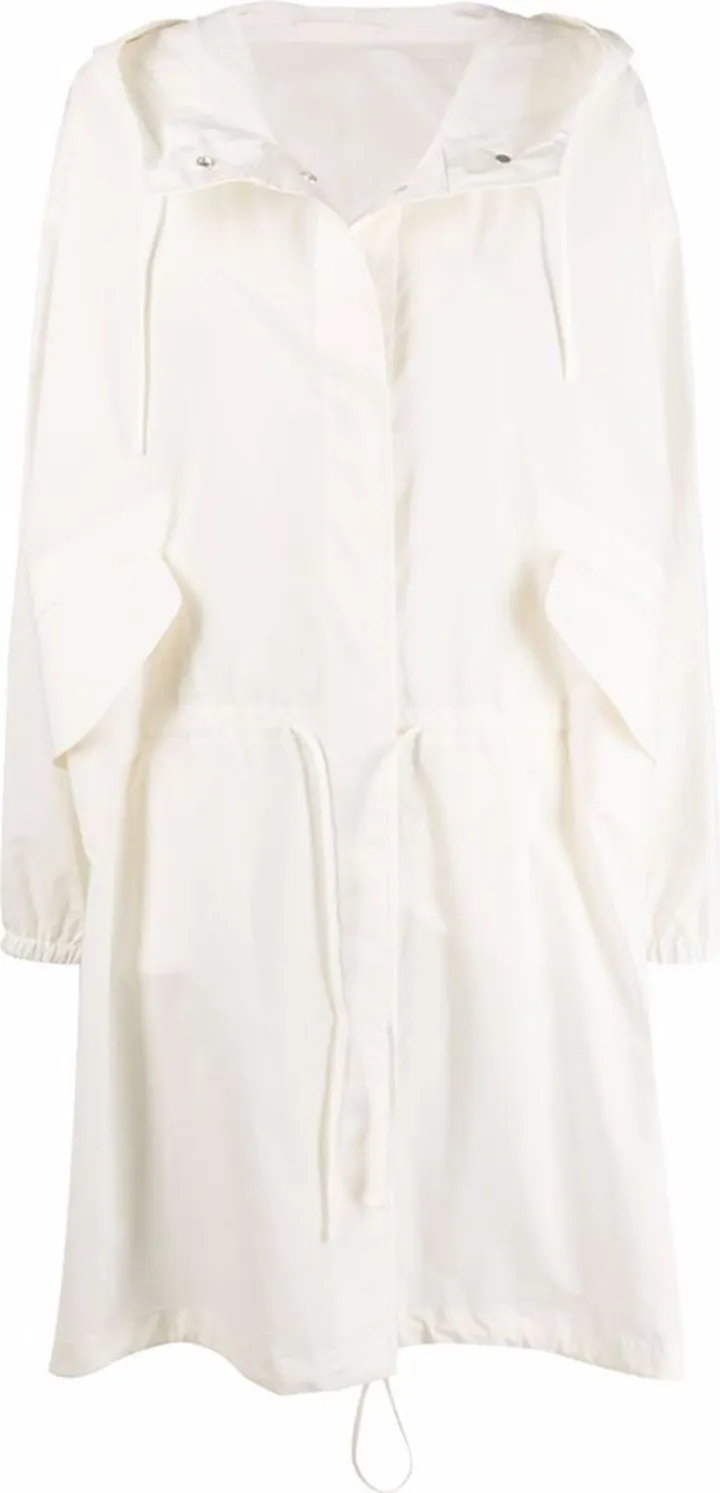 Logo-Print Hooded Raincoat