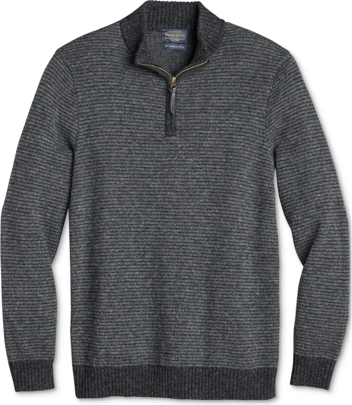 Pendleton Men's Shetland Half Zip Sweater