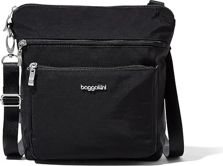 Baggallini Modern Large Pocket Crossbody (Black) Handbags