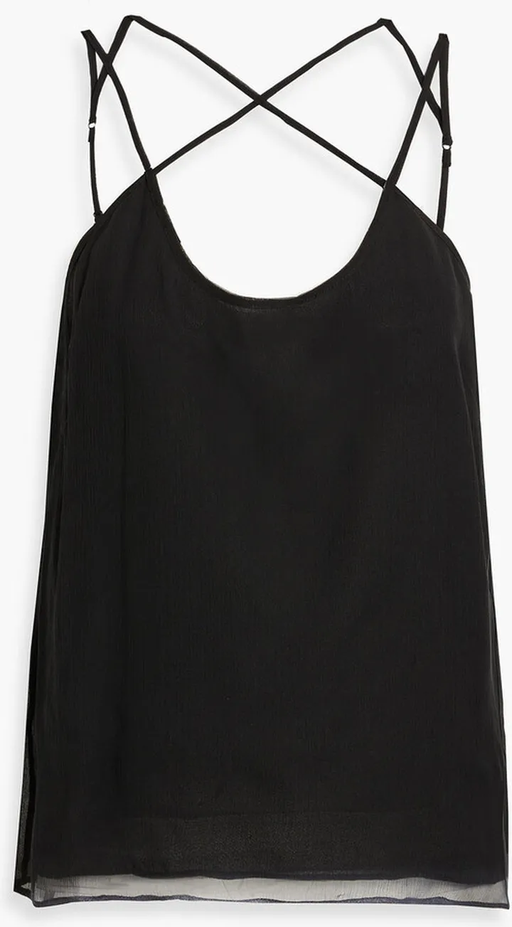 Maywood silk-georgette camisole