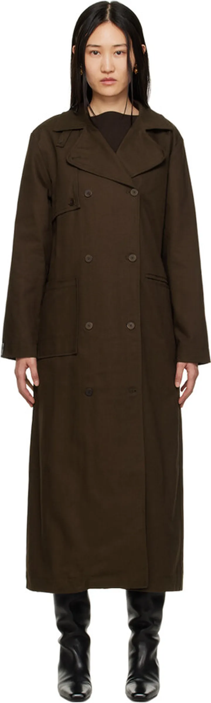 Paloma Wool Brown Pauet Trench Coat