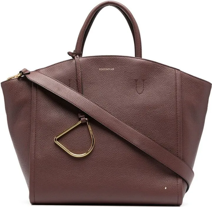 Grained Leather Tote Bag