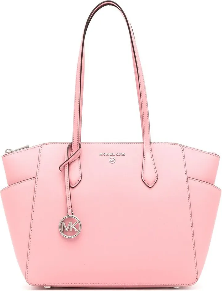 Logo-Plaque Leather Tote Bag