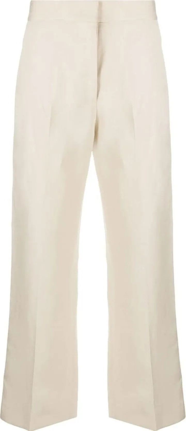 Cropped Straight-Leg Trousers