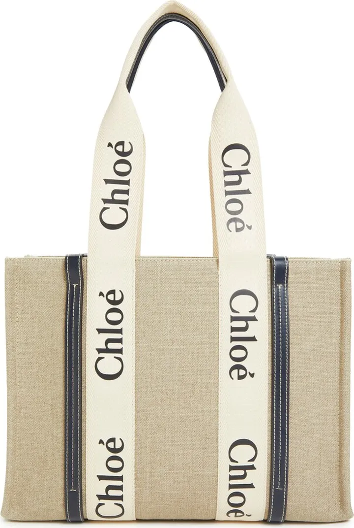 Medium Woody Linen Tote