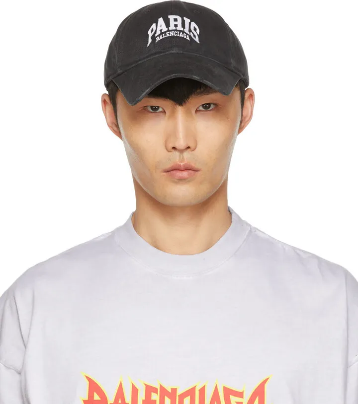 Balenciaga Black Cities 'Paris' Cap