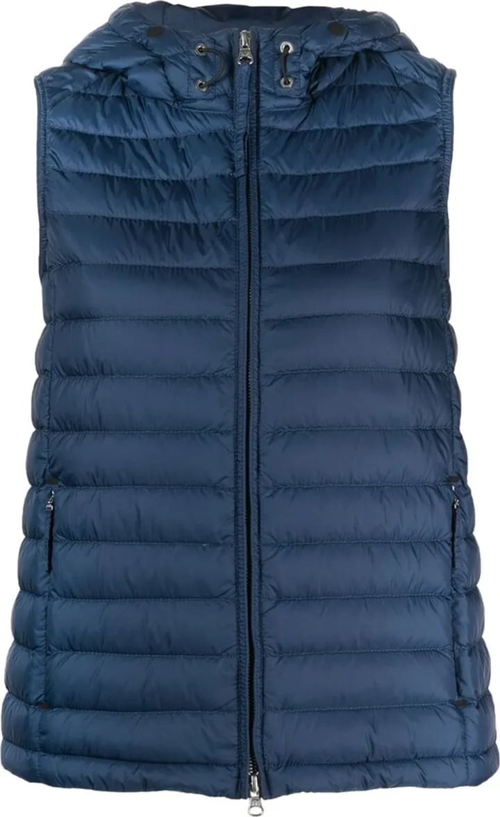 Logo-Patch Hooded Padded Gilet