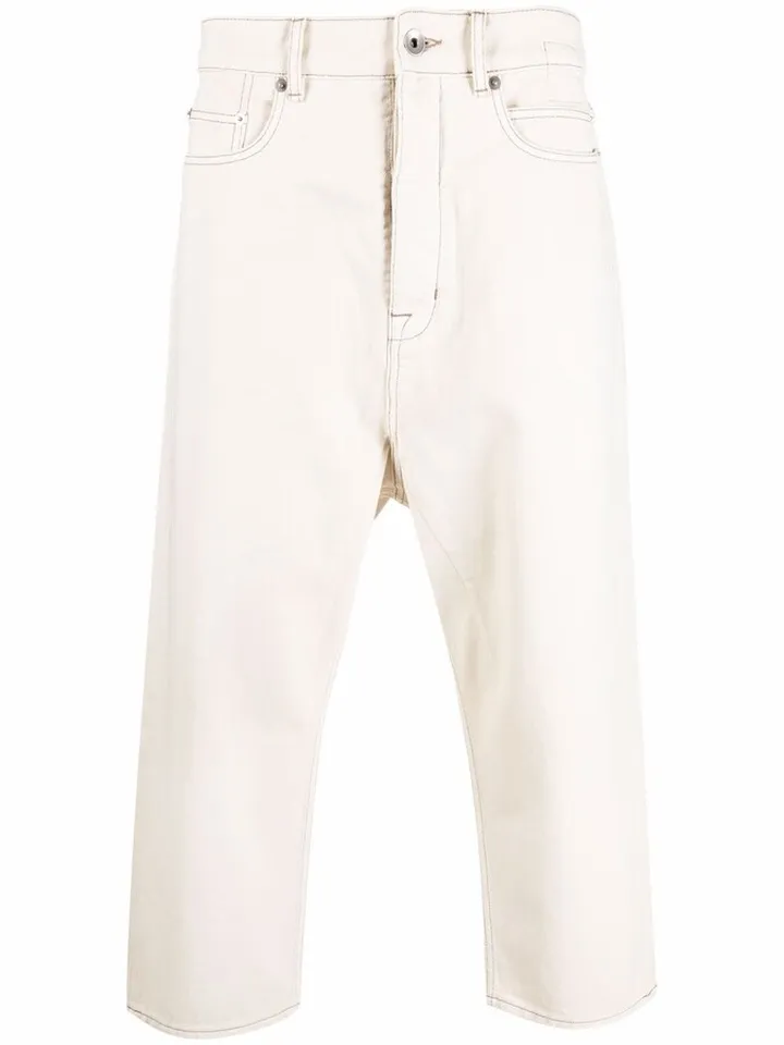 Straight Leg Cropped Jeans