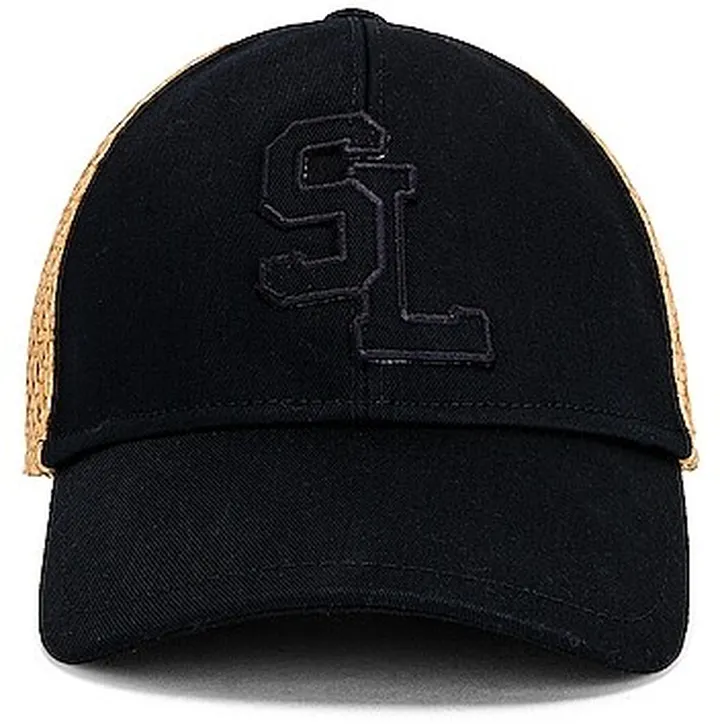 Saint Laurent Cotton Hat in Navy