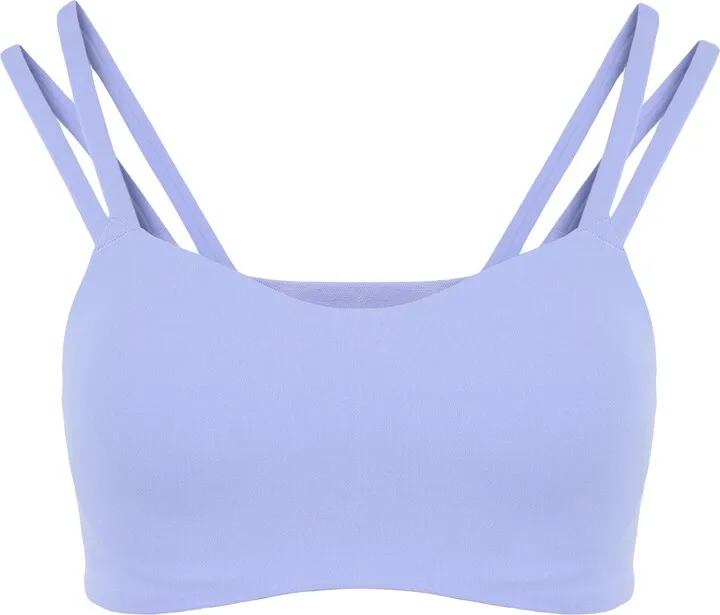 Nike Dri-fit Alate Women's Light-support Padded Strappy Sports Bra Top Lilac