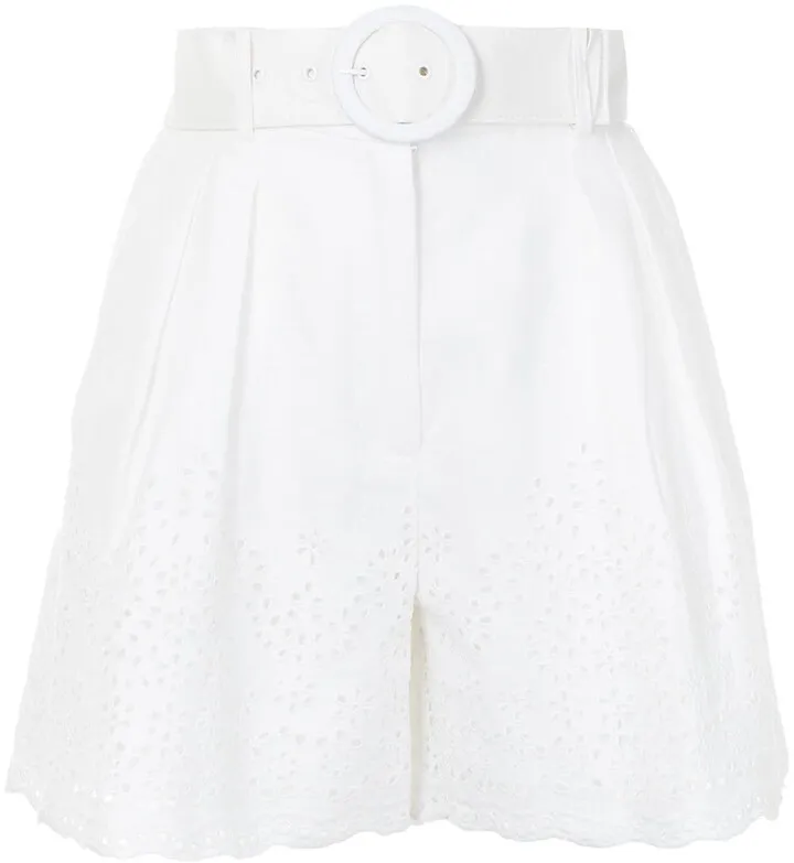 Portia broderie shorts