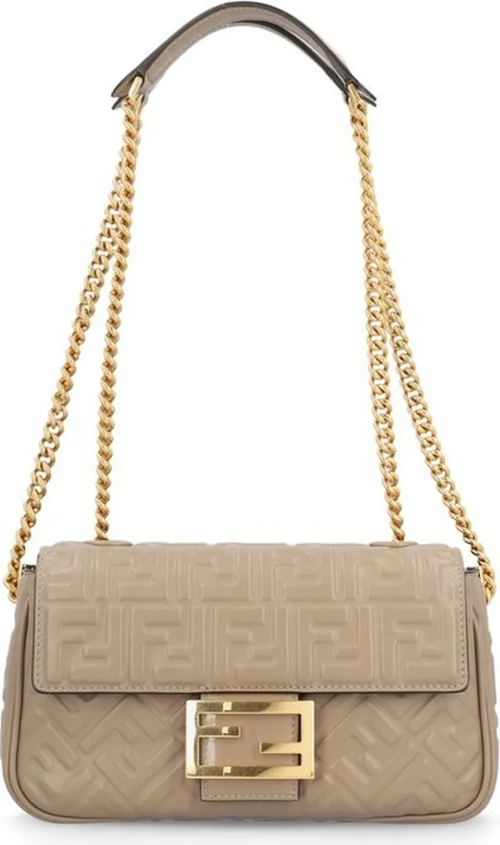 Fendi FF Motif Chained Shoulder Bag