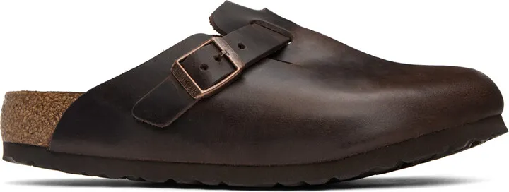Birkenstock Brown Boston Clogs