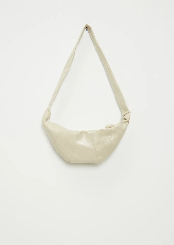 Medium Croissant Bag — Dusty Mastic