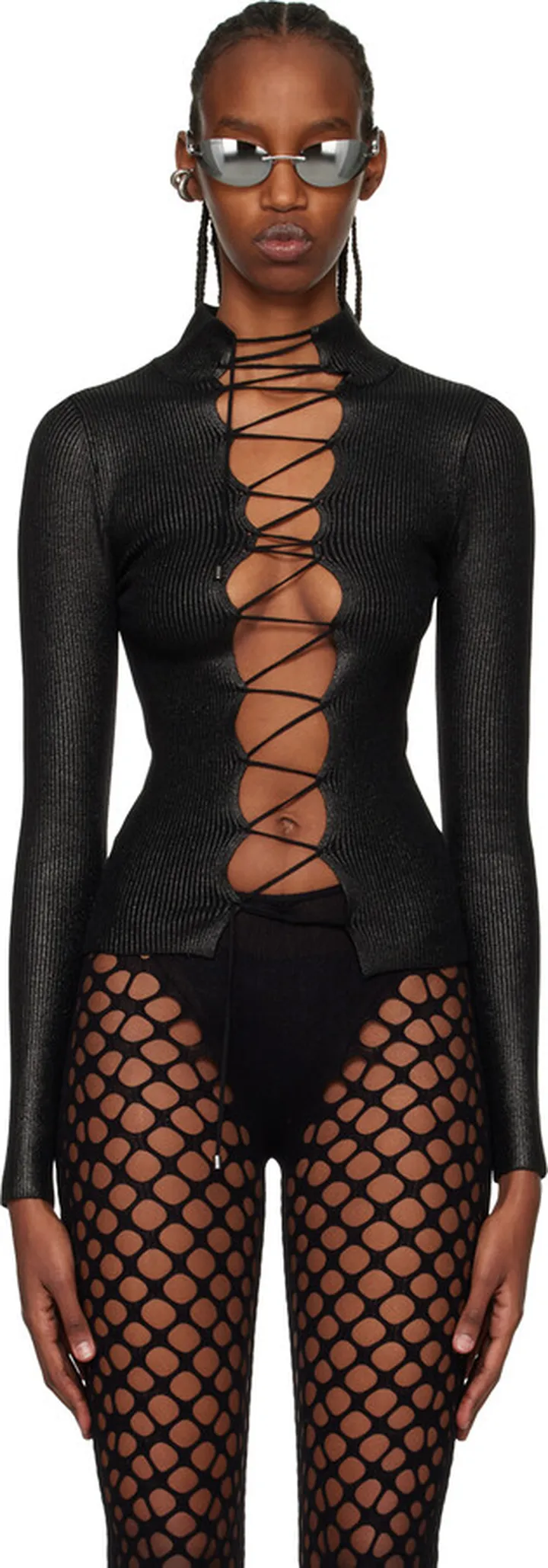 Jean Paul Gaultier Black 'The Cyber' Turtleneck