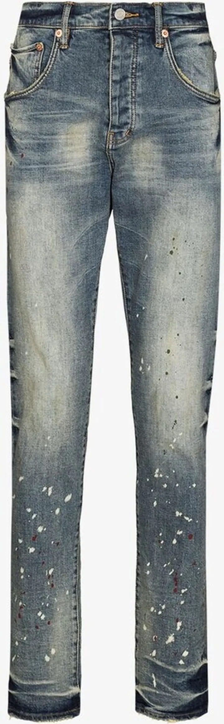 P002 Vintage Spotted Tapered Jeans