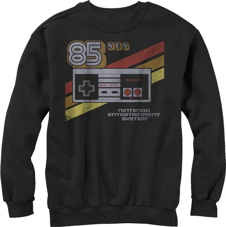 Men's Nintendo NES 85 Controller Sweatshirt - Black - Small