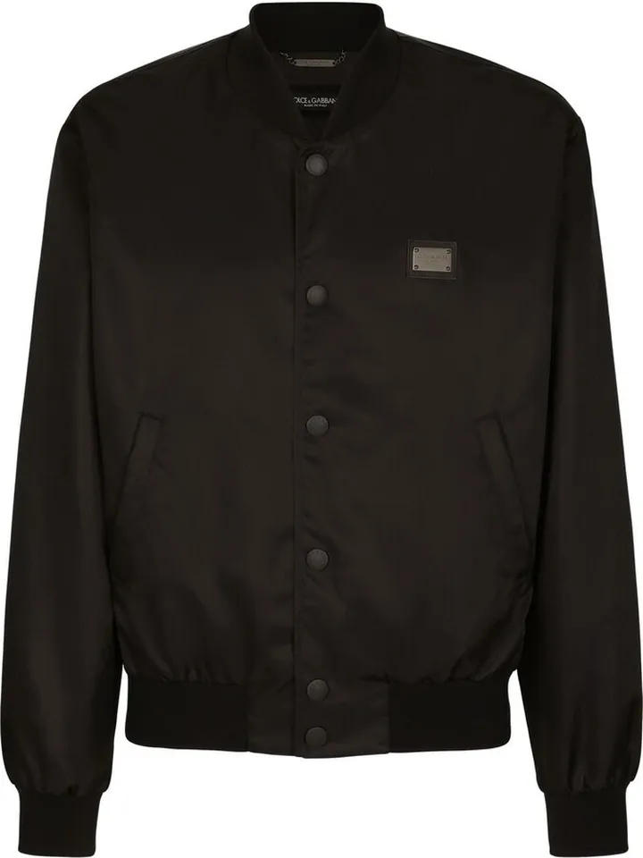 DG Essentials logo-plaque bomber jacket