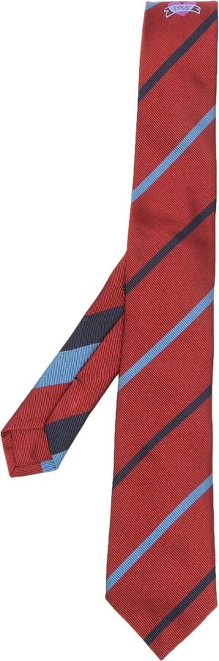 Diagonal Stripe Silk Tie