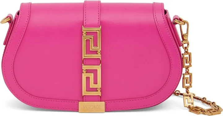 Small Greca Goddess leather shoulder bag