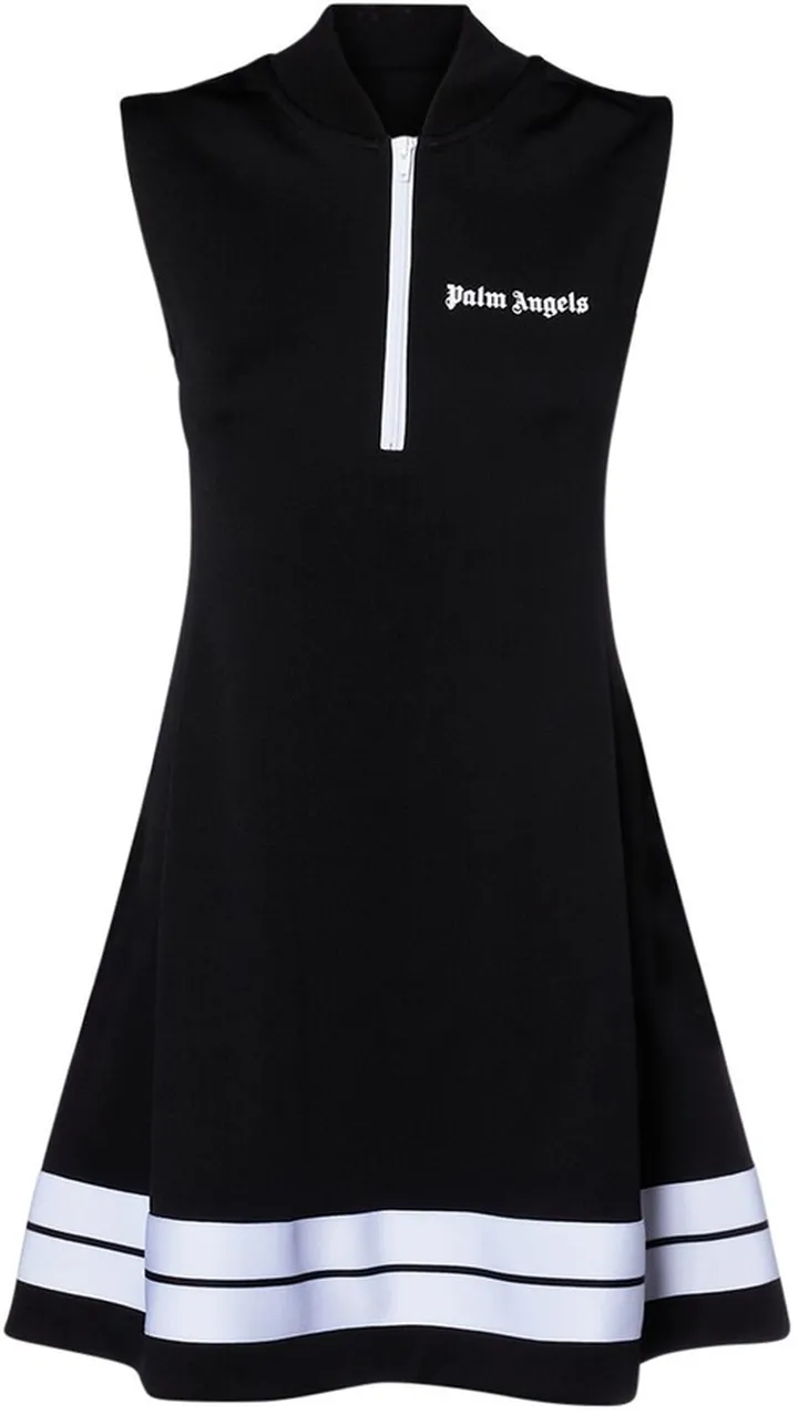 Zipped track mini dress
