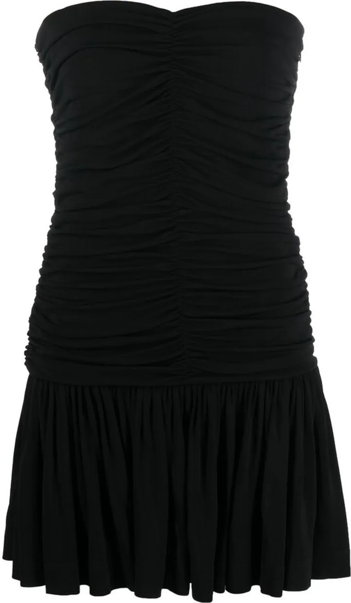 Strapless Ruched Dress