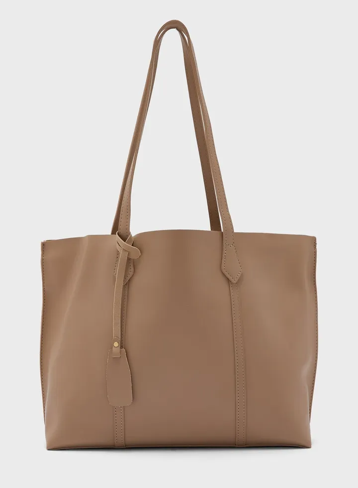 Tote Bag With Fob Detail