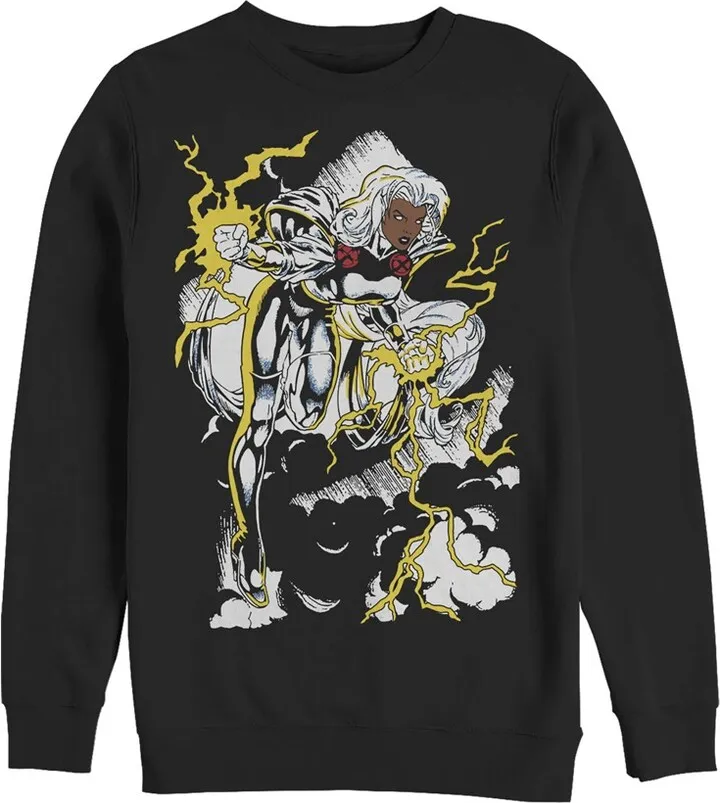 Men's Marvel X-Men Storm Lightning Tempest Sweatshirt - Black - 2X Large
