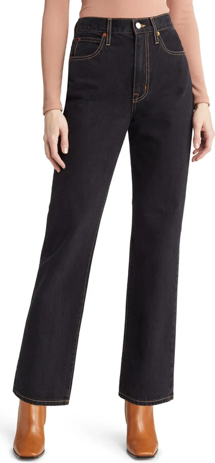 London High Rise Straight Jeans