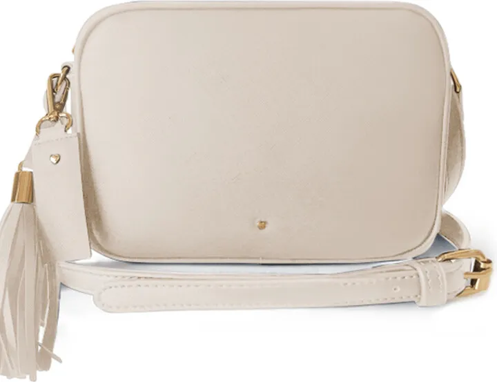 Johnny Loves Rosie - Ecru Logan Tassel Crossbody Bag