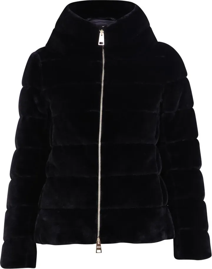 Herno Zipped Faux Fur Padded Jacket