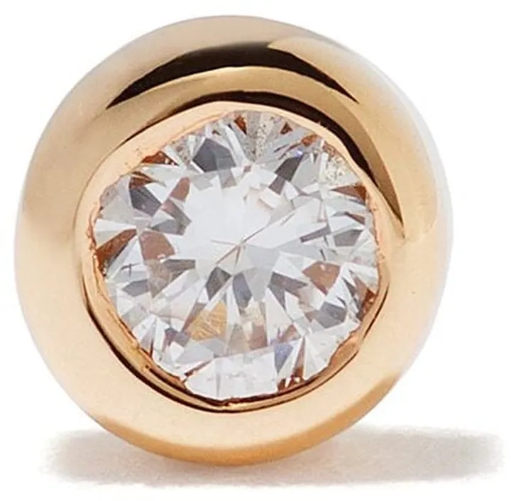 14kt yellow gold Big Dot diamond stud