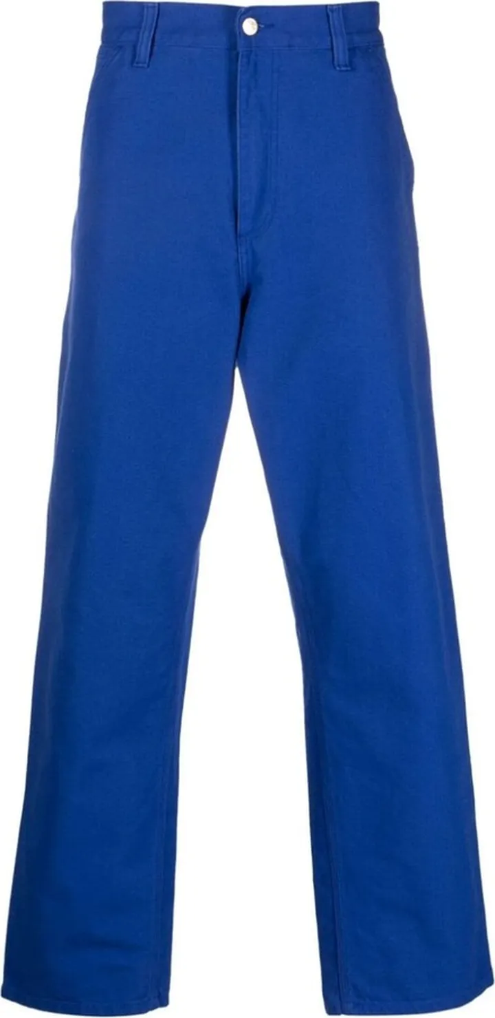 Straight-Leg Cotton Trousers