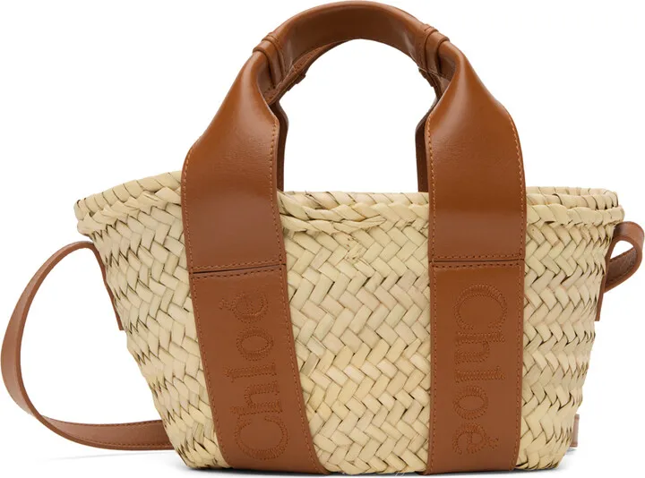 Chloé Beige Small Sense Basket Tote