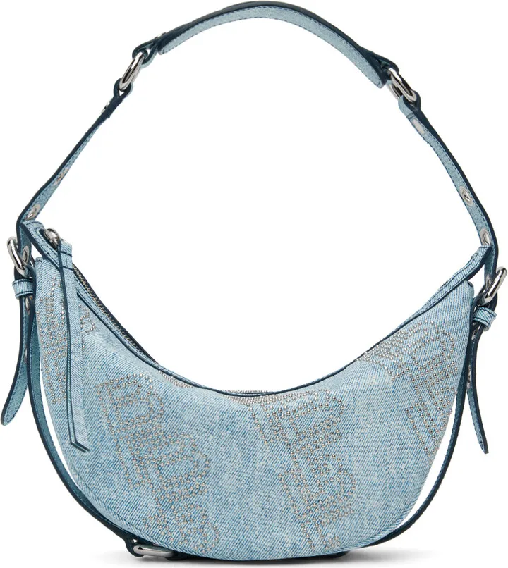 BY FAR Blue Gib Bag