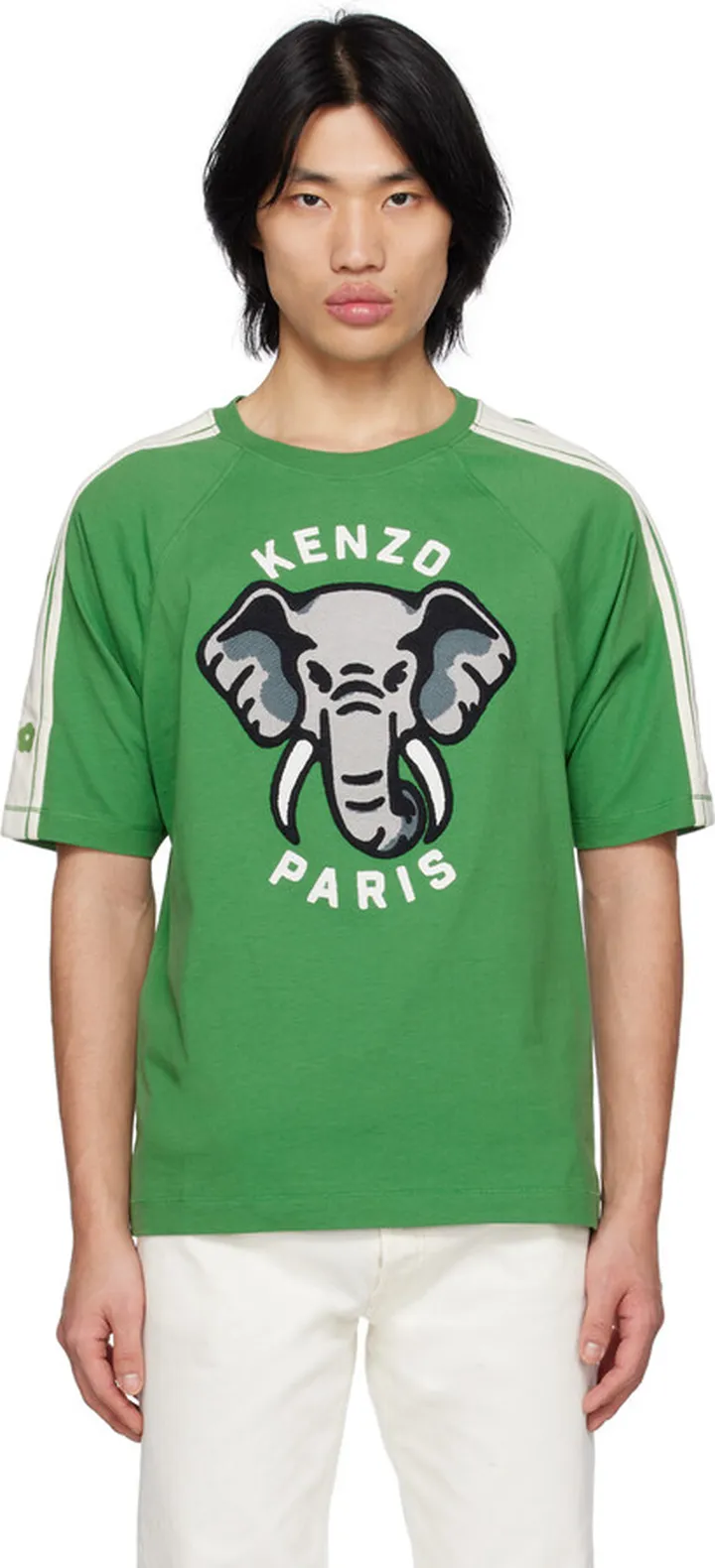 Kenzo Green Kenzo Paris 'Kenzo Elephant' T-Shirt