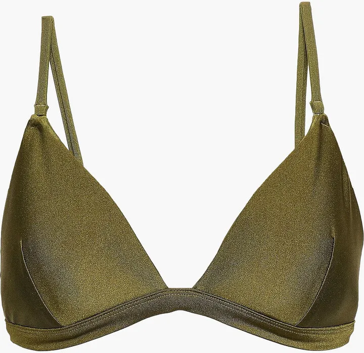 Separates metallic triangle bikini top