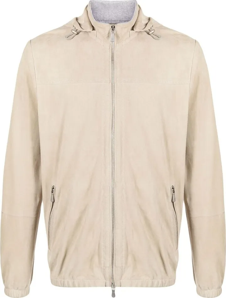Hooded Leather Jacket