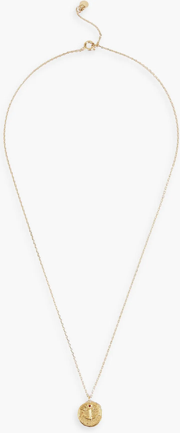 Gold-tone crystal necklace